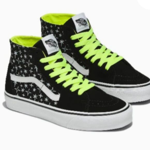 Vans SK8 Hi Black Star Sneakers - Picture 1 of 8